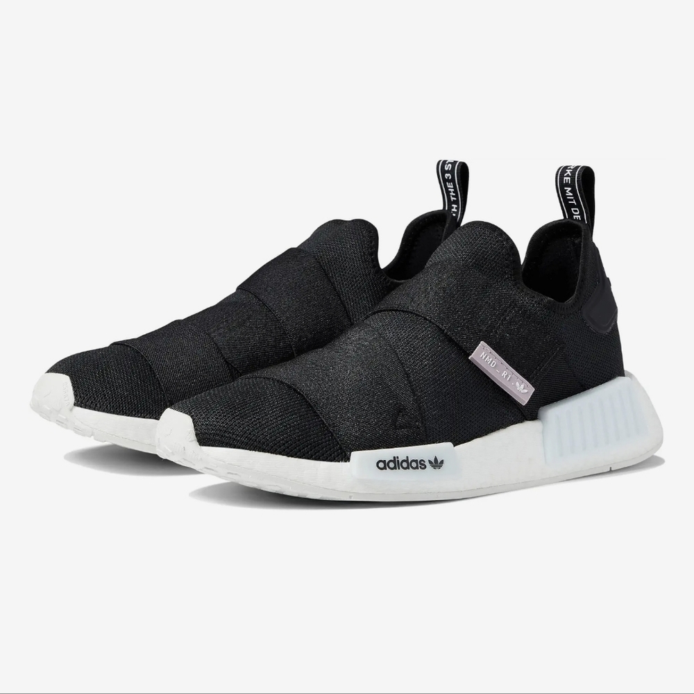SLIP-ON NMD_R1 SHOES Core Black / Core Black / Cloud White